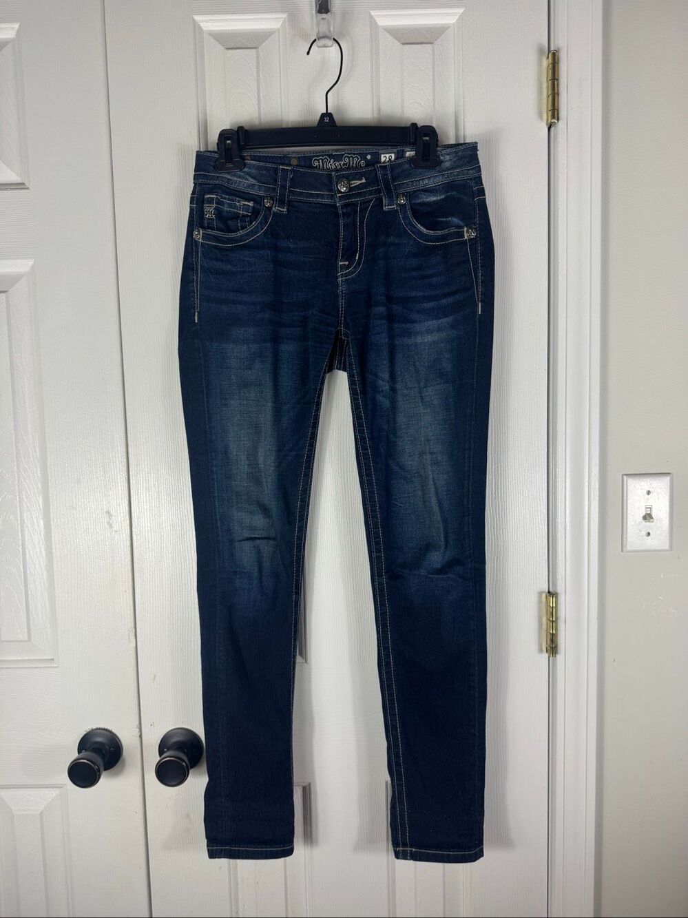 Miss Me Womens Skinny Mid Rise Jeans Size 28